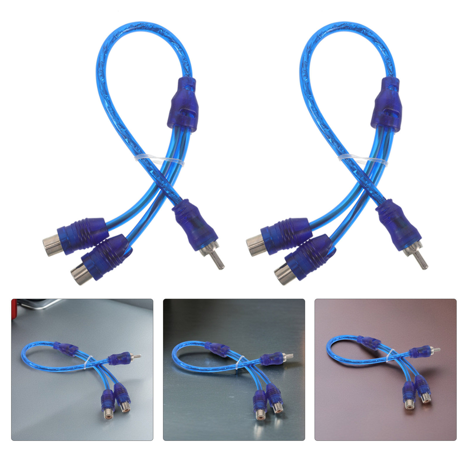 Audio Splitter Y - 10 قطع كابل RCA Y سبليتر