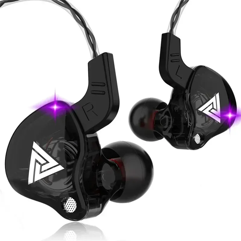 Wired Earphone Mic - الأصلي QKZ AK6 النحاس سائق HiFi