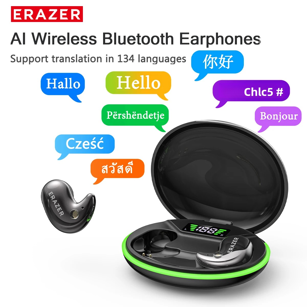Wired Earphone Mic - سماعات أذن بلوتوث EARZER XF58 مع