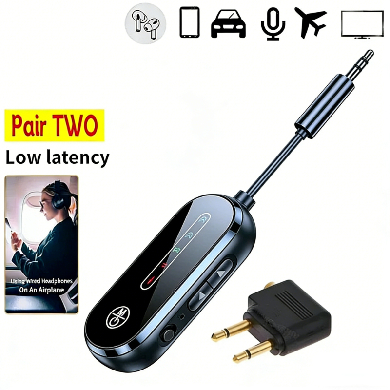 Bluetooth Adapter Receiver - جهاز إرسال واستقبال بلوتوث 5.4 ثنائي