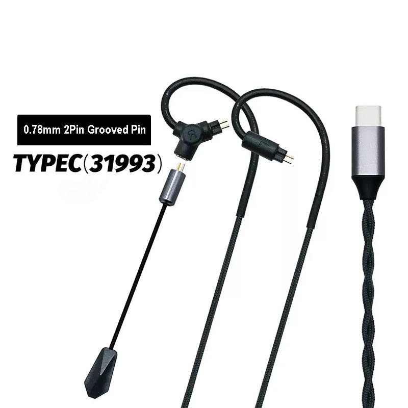 Usb C Earphone - كابل سماعة ألعاب 0.78 QDC MMCX