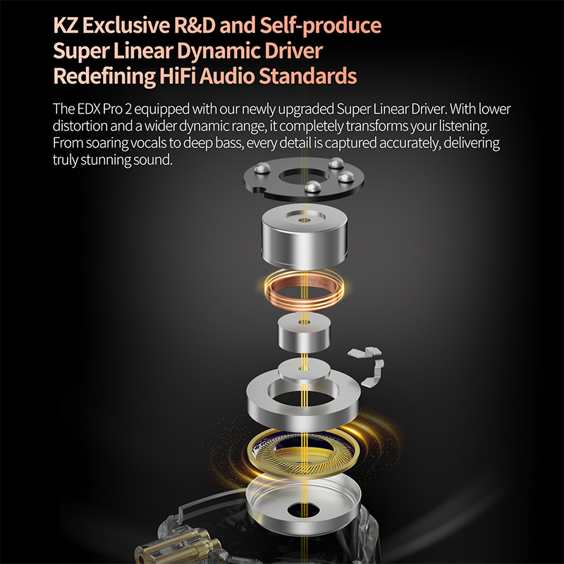 KZ EDX Pro 2 سائق ديناميكي فائ - مراجعة In Ear Monitor Iem وسعره