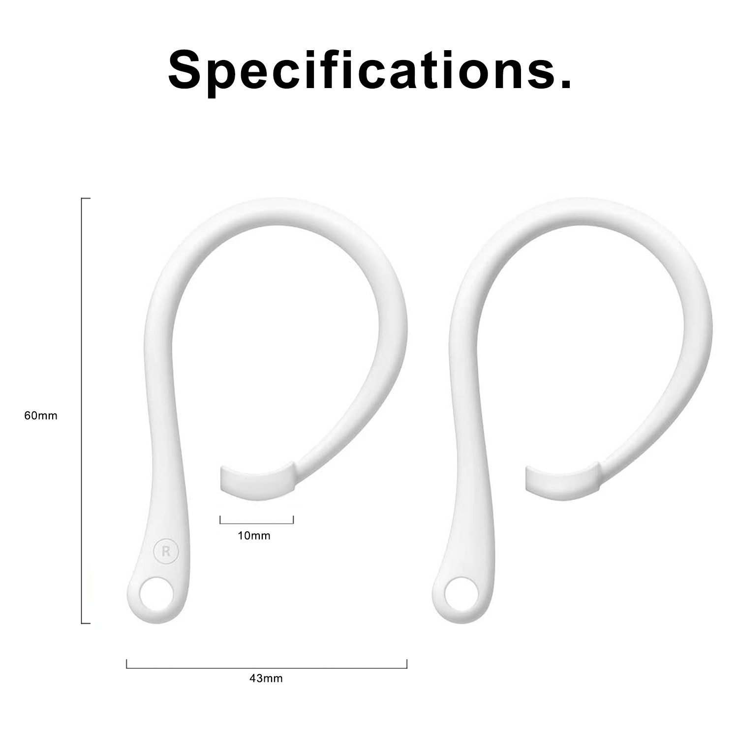 1 Pairs مكافحة خسر خطافات الأذ - مراجعة Sports Earphone Hook وسعره