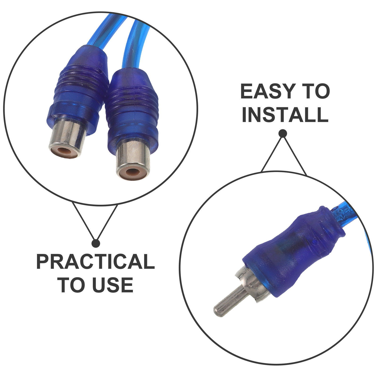 10 قطع كابل RCA Y سبليتر 1 ذكر - مراجعة Audio Splitter Y وسعره