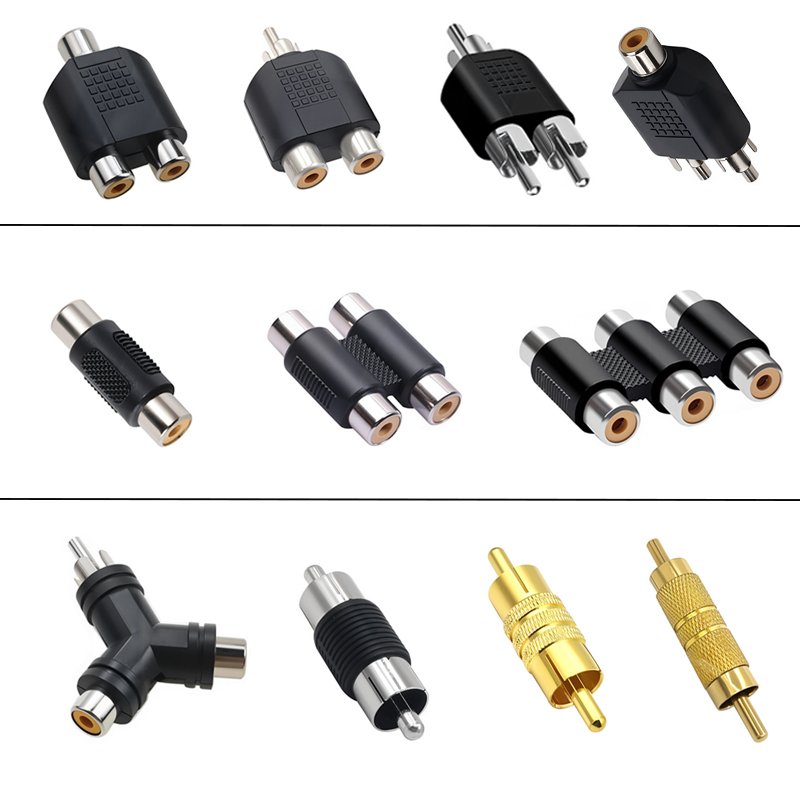 5 قطعة RCA جاك أنثى إلى ذكر مو - مراجعة Audio Splitter Y وسعره