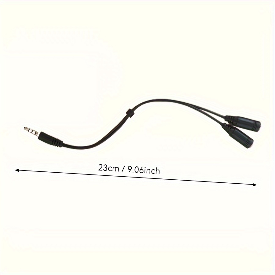3.5 ملم صوت ستيريو 1 ذكر إلى 2 - مراجعة Audio Splitter Y وسعره