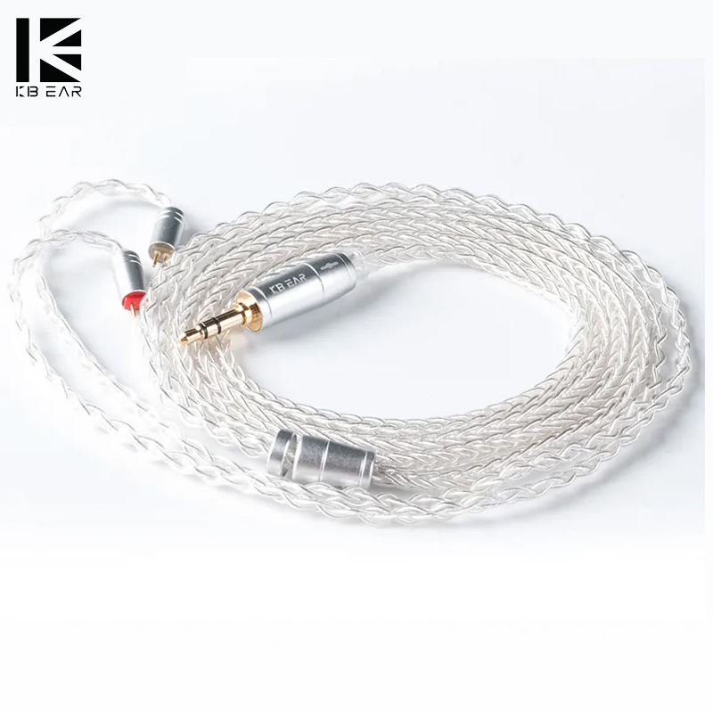 KBEAR 8 Core ترقية الفضة السلك - مراجعة In Ear Monitor Iem وسعره