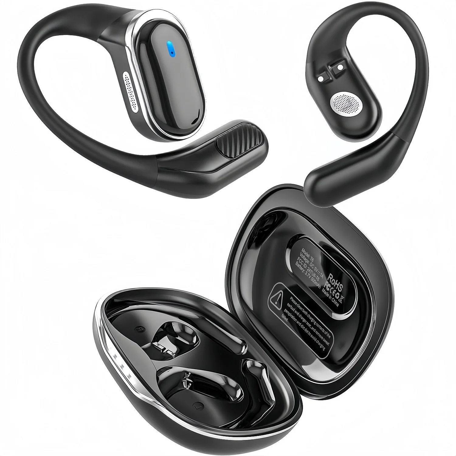 سماعات أذن بلوتوث لاسلكية مع م - مراجعة Sports Earphone Hook وسعره
